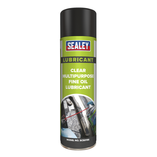 Sealey SCS019S Clear Fine Oil Lubricant Multipurpose 500ml