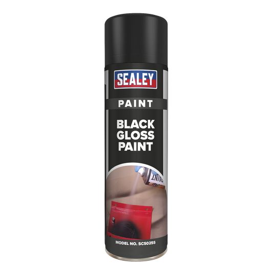 Sealey SCS025S Black Gloss Paint 500ml