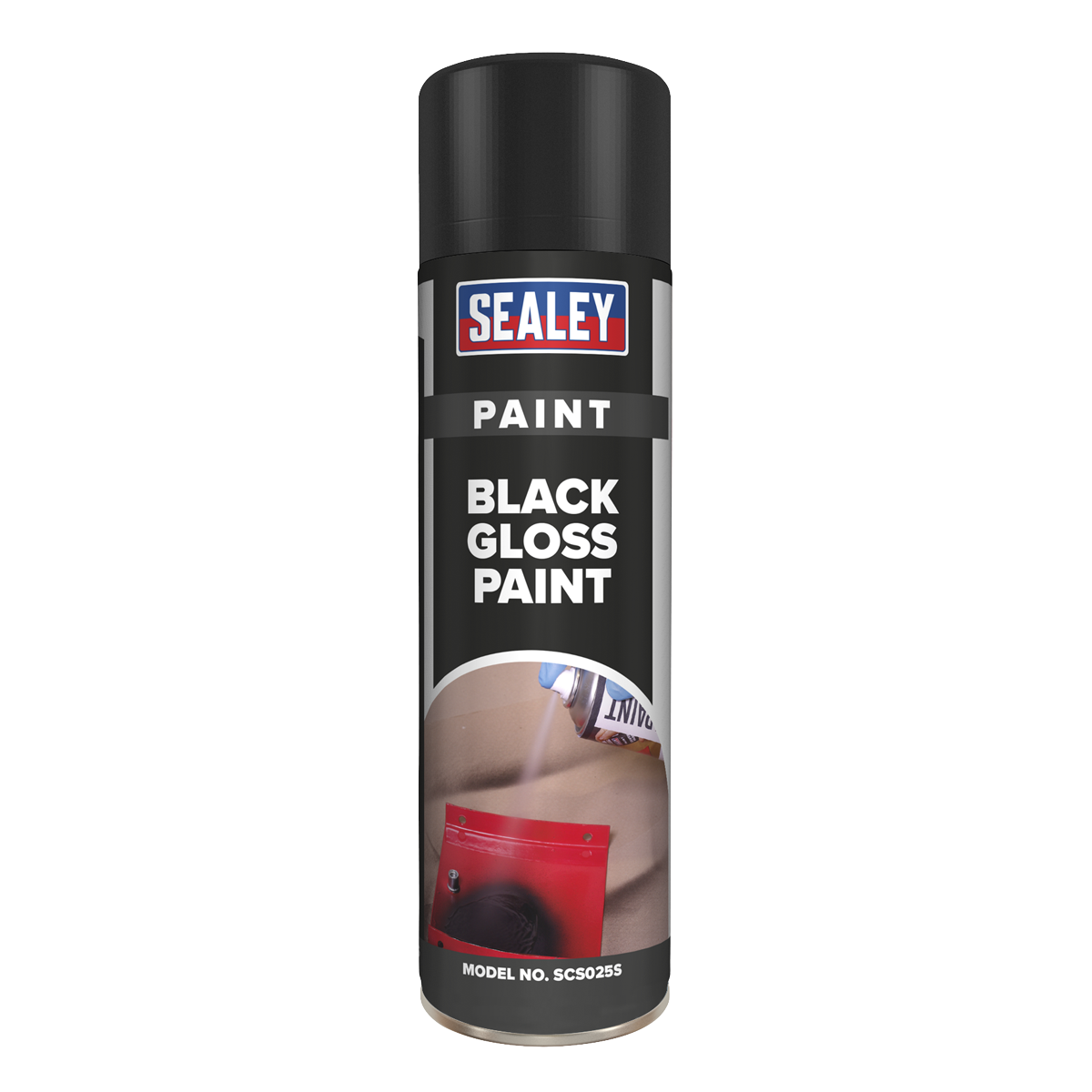 Sealey SCS025S Black Gloss Paint 500ml