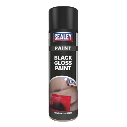 Sealey SCS025S Black Gloss Paint 500ml