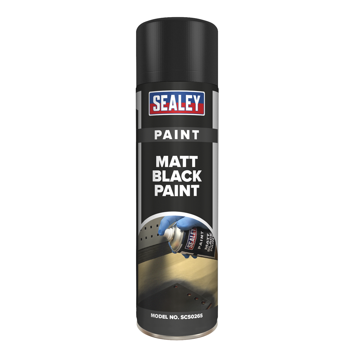 Sealey SCS026S Black Matt Paint 500ml