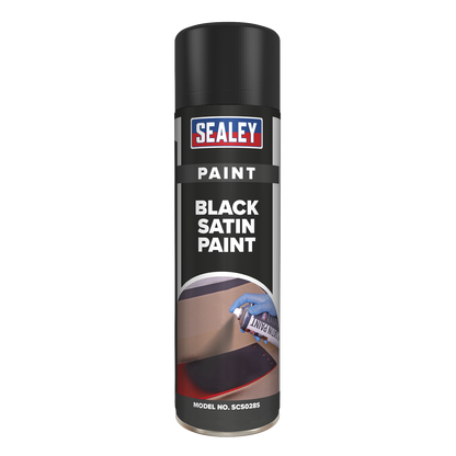 Sealey SCS028S Black Satin Paint 500ml