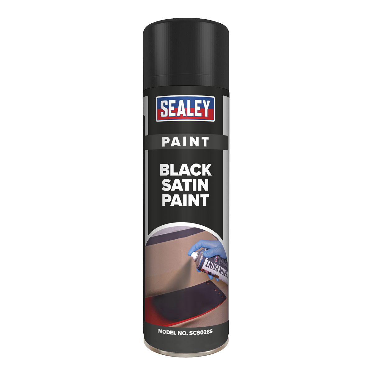 Sealey SCS028S Black Satin Paint 500ml