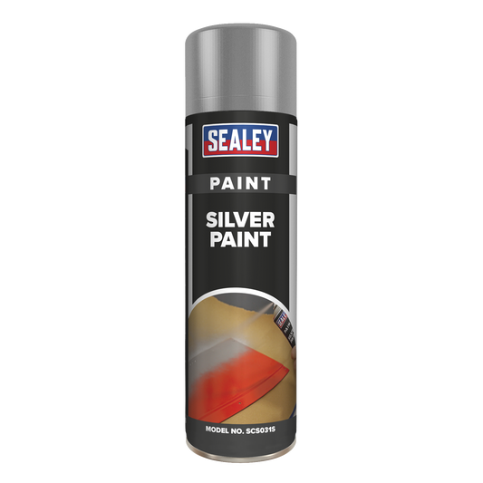 Sealey SCS031S Silver Paint 500ml