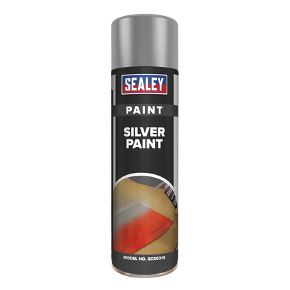 Sealey SCS031S Silver Paint 500ml