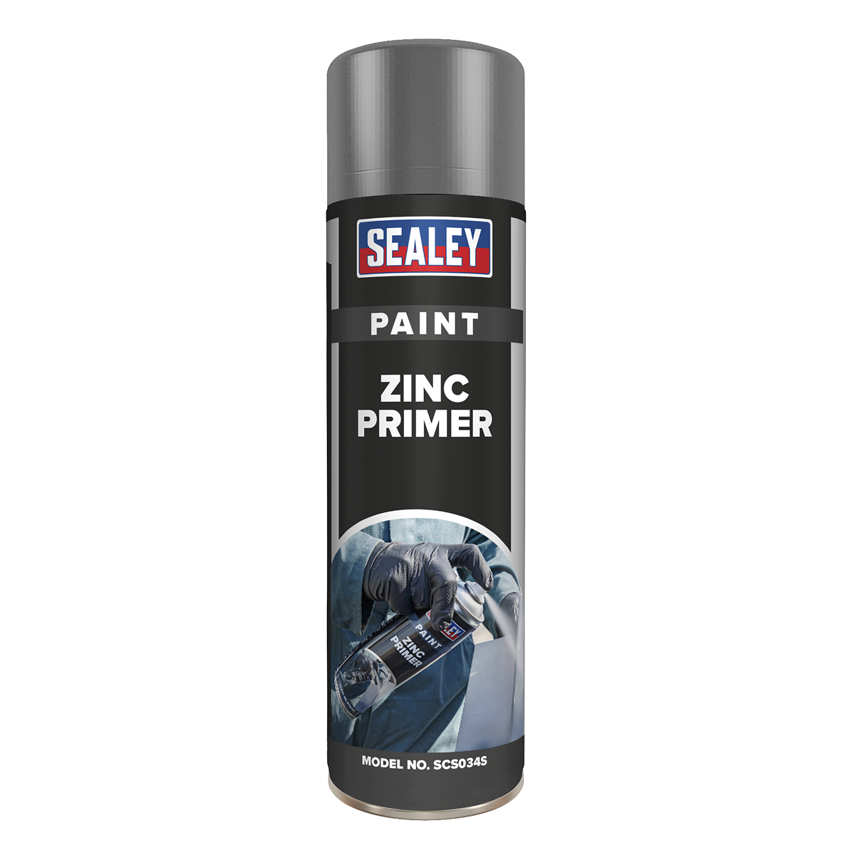 Sealey SCS034S Grey Zinc Primer Paint 500ml