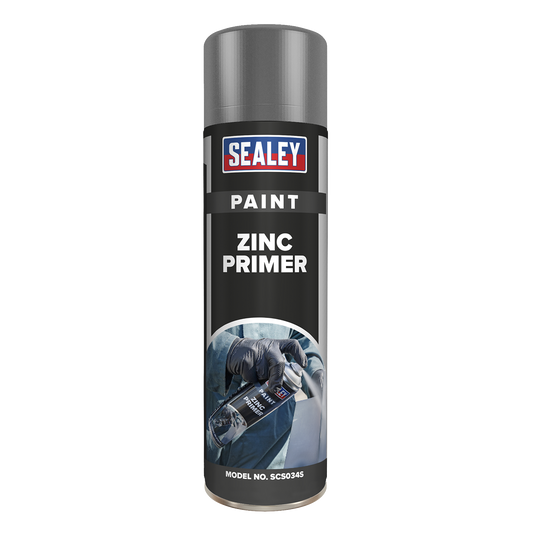 Sealey SCS034S Grey Zinc Primer Paint 500ml