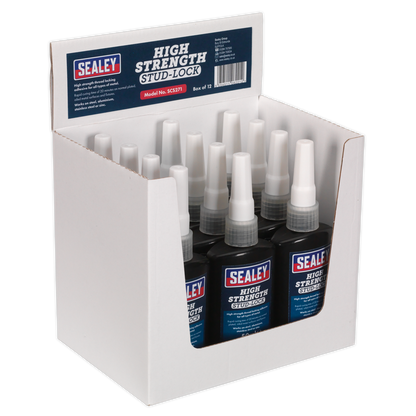 Sealey SCS271 Stud Lock High Strength 50ml Pack of 12