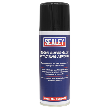 Sealey SCS300S Super Glue Activating Aerosol 200ml