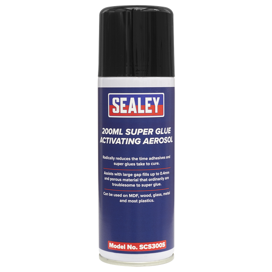 Sealey SCS300S Super Glue Activating Aerosol 200ml