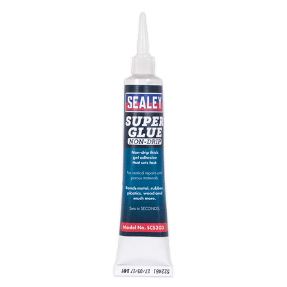 Sealey SCS303 Super Glue Non-Drip Gel 20g Pack of 20