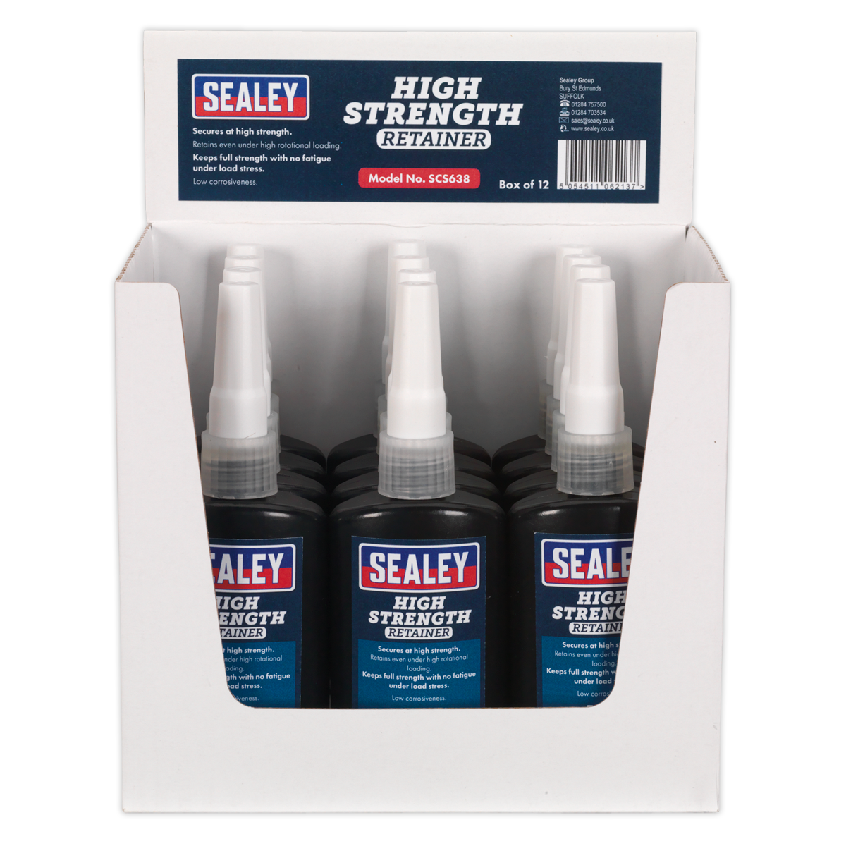 Sealey SCS638 High Strength Retainer 50ml Pack of 12