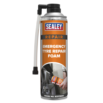 Sealey SCSTR500 Emergency Tyre Repair Foam 500ml