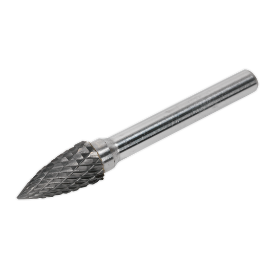 Sealey SDB03 Tungsten Carbide Rotary Burr Arc Pointed Nose 10mm