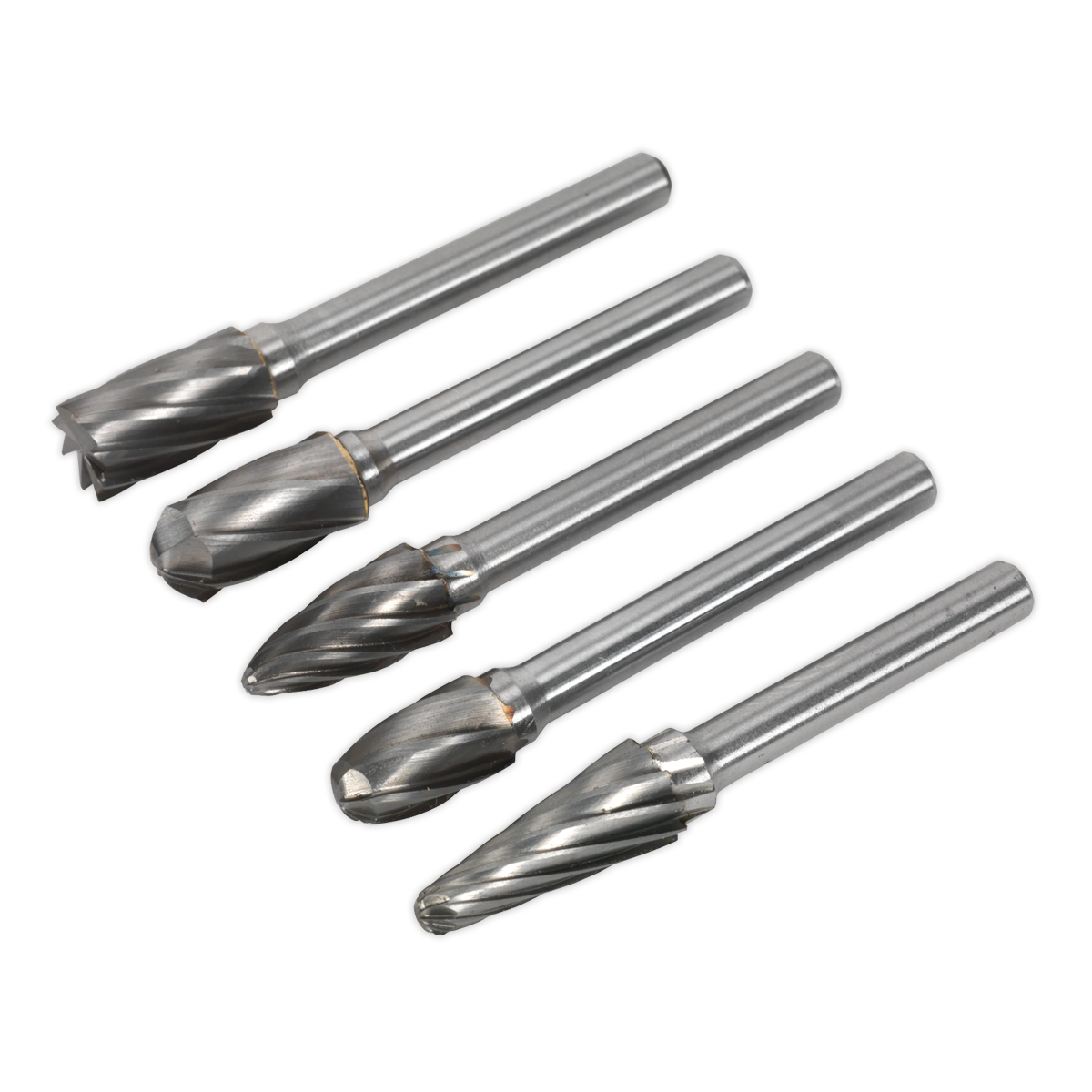 Sealey SDBCK5 Tungsten Carbide Rotary Burr Set 5pc Ripper/Coarse