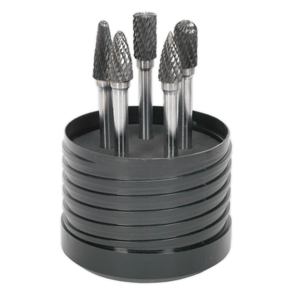 Sealey SDBK5 Tungsten Carbide Rotary Burr Set 5pc