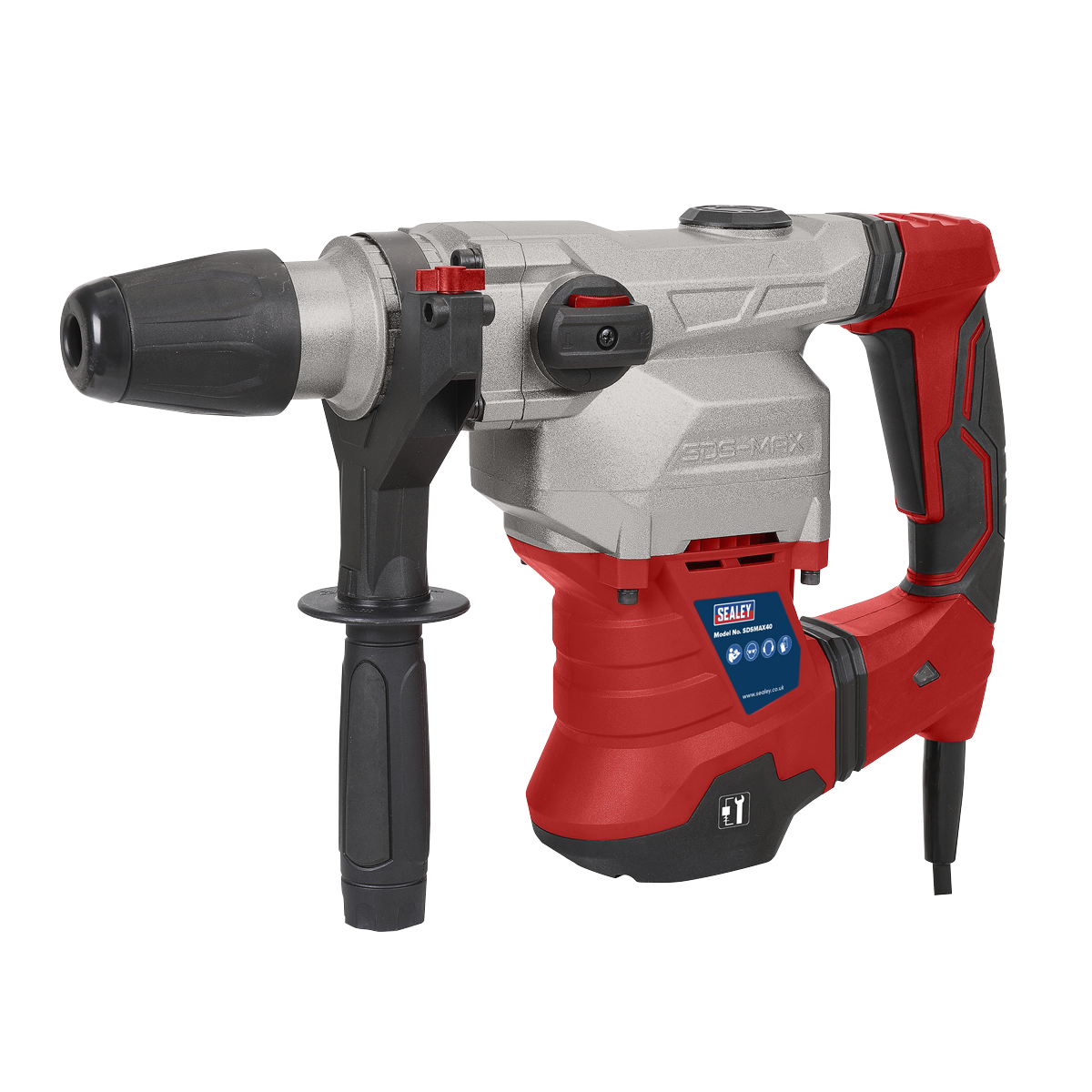 Sealey SDSMAX40 Rotary Hammer Drill SDS MAX Ø40mm 1500W/230V