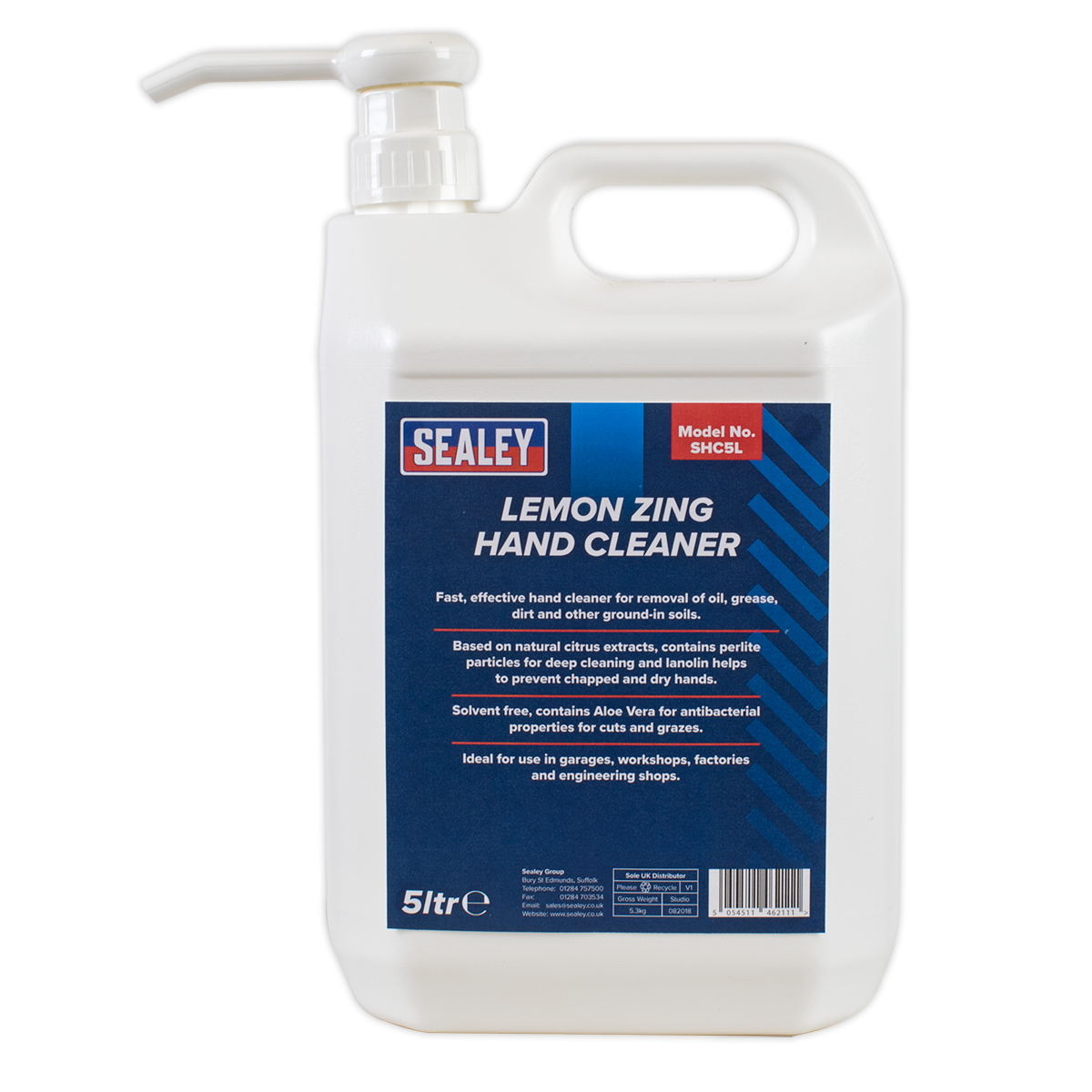 Sealey SHC5L Hand Cleaner 5L Lemon Zing