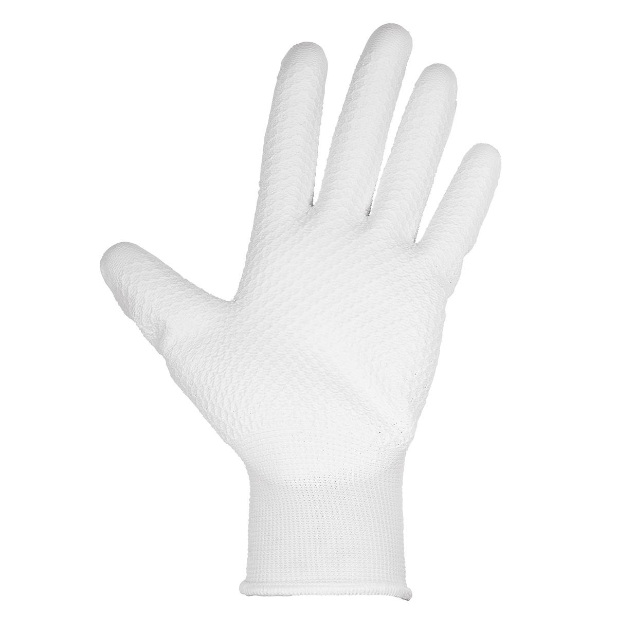 Sealey SSP50L/6 White Precision Grip Gloves - (Large) - Pack of 6 Pairs