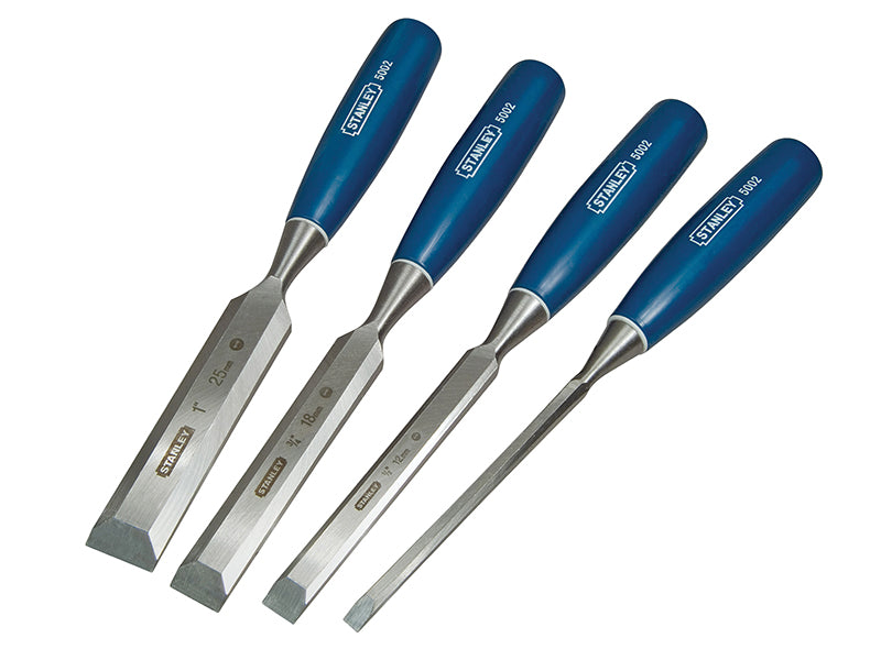 Stanley 5002 Bevel Edge Chisel Set 4 Piece STA016129