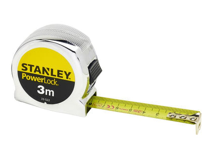 Stanley PowerLock Classic Pocket Tape 3m Width 19mm Metric only STA033522