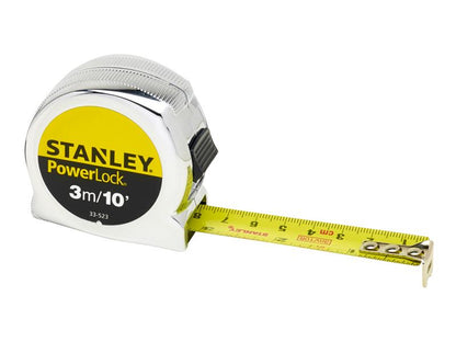 Stanley PowerLock Classic Pocket Tape 3m/10ft Width 19mm STA033523