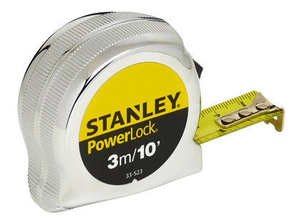 Stanley PowerLock Classic Pocket Tape 3m/10ft Width 19mm STA033523