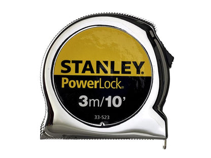 Stanley PowerLock Classic Pocket Tape 3m/10ft Width 19mm STA033523