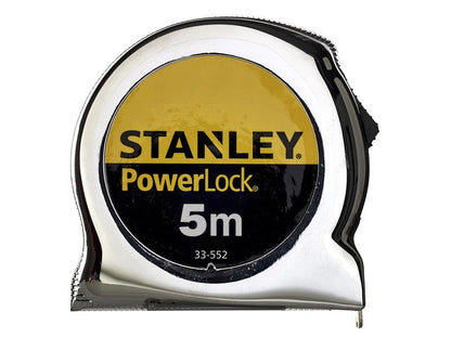 Stanley PowerLock Classic Pocket Tape 5m Width 19mm Metric only STA033552