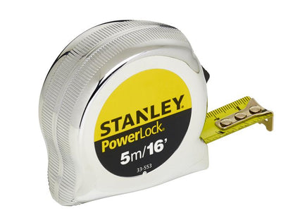 Stanley PowerLock Classic Pocket Tape 5m/16ft Width 19mm STA033553