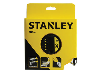 Stanley Closed Case Fibreglass Long Tape 30m Width 13mm STA034297