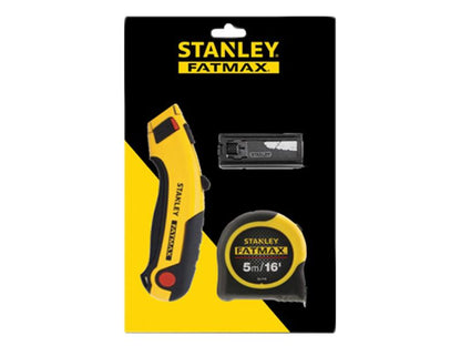 Stanley FatMax Triple Pack - Tape Retractable Knife and Blades STA043257TP