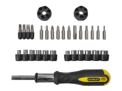 Stanley Ratchet Screwdriver Set of 29 STA054925