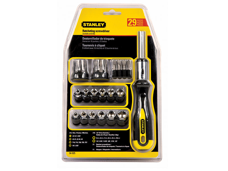 Stanley Ratchet Screwdriver Set of 29 STA054925