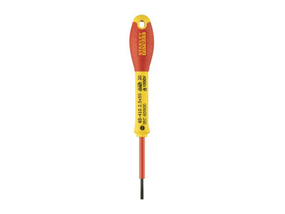 Stanley FatMax VDE Insulated Screwdriver Parallel Tip 2.5 x 50mm STA065410