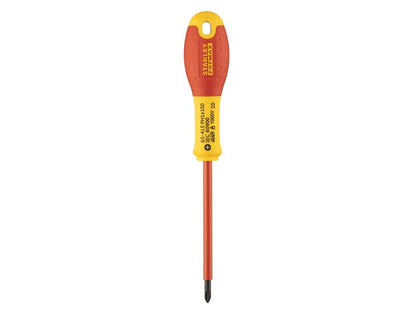 Stanley FatMax VDE Insulated Screwdriver Phillips Tip PH1 x 100mm STA065415