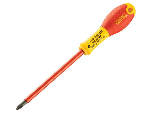 Stanley FatMax VDE Insulated Screwdriver Phillips Tip PH2 x 125mm STA065416