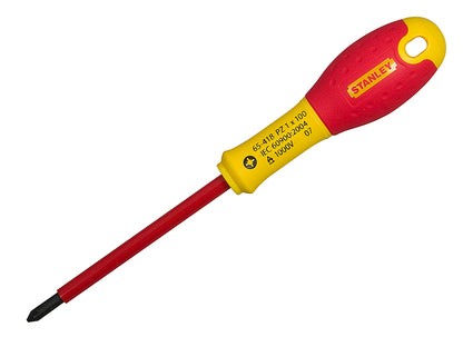 Stanley FatMax VDE Insulated Screwdriver Pozidriv Tip PZ0 x 75mm STA065417