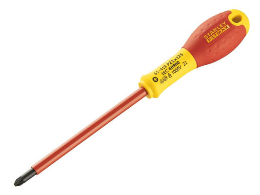 Stanley FatMax VDE Insulated Screwdriver Pozidriv Tip PZ2 x 125mm STA065419