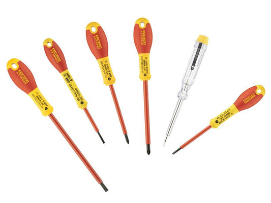 Stanley FatMax VDE Insulated Screwdriver Set 6 Piece STA065443