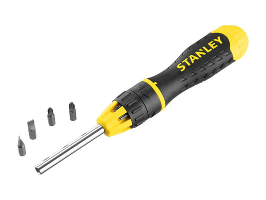 Stanley Multibit Ratchet Screwdriver &10 Bits STA068010