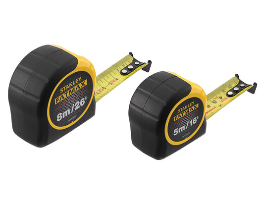 Stanley FatMax Classic Tape Twin Pack 5m & 8m Width 32mm STA081745