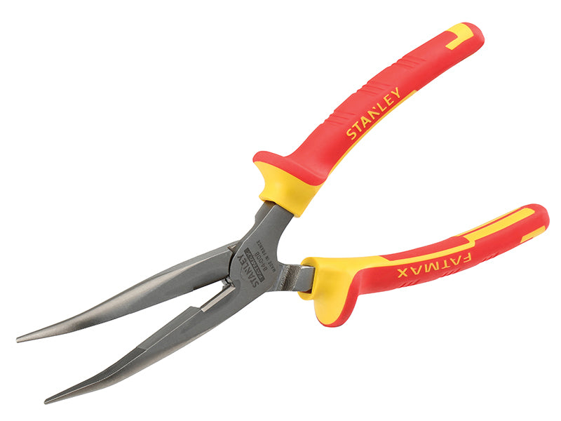 Stanley FatMax Bent Long Nose Pliers VDE 200mm STA084008