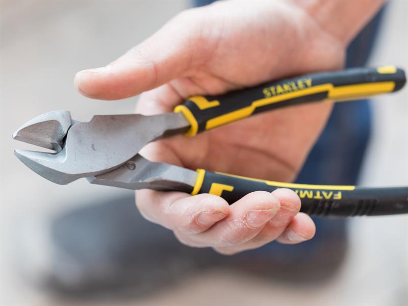 Stanley FatMax Angled Diagonal Cutting Pliers 200mm 8in STA089861