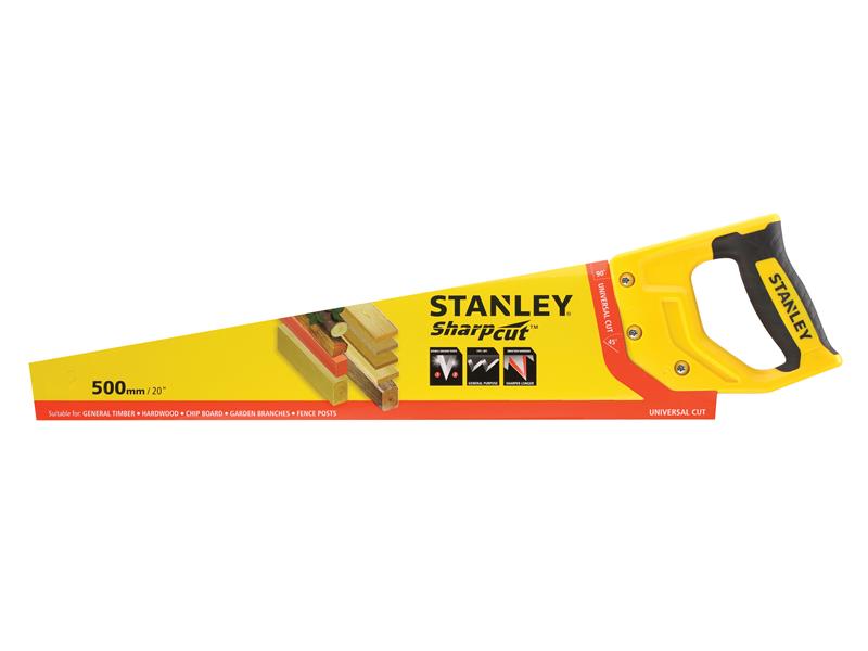 Stanley Sharpcut Handsaw 500mm 20in 7TPI STA120367