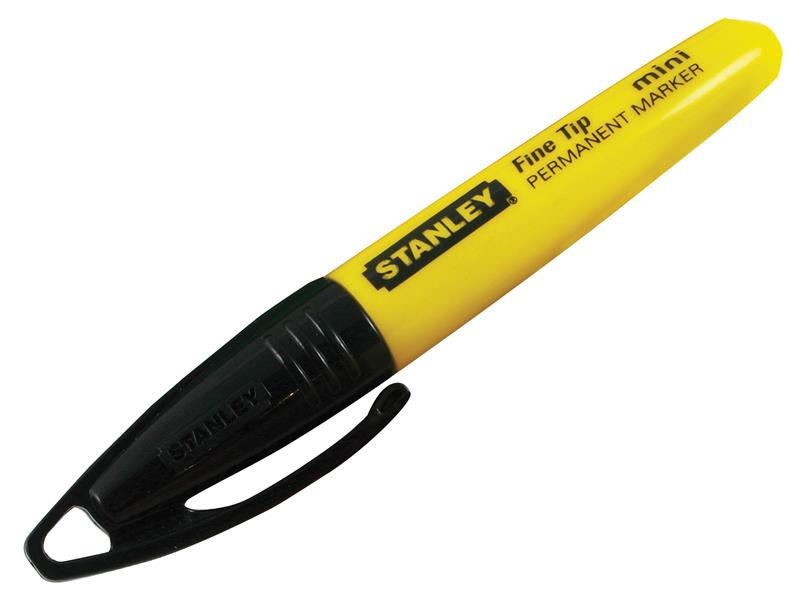 Stanley Mini Fine Tip Marker Black Tub 72 STA147324