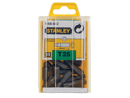 Stanley TORX Insert Bits TX25 x 25mm Box 25 STA168843B