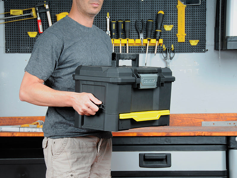 Stanley One Touch Toolbox with Drawer 48cm 19in STA170316