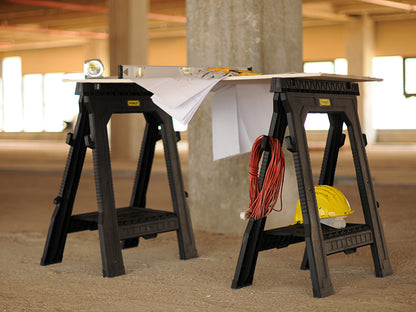 Stanley Folding Sawhorses Twin Pack STA170713