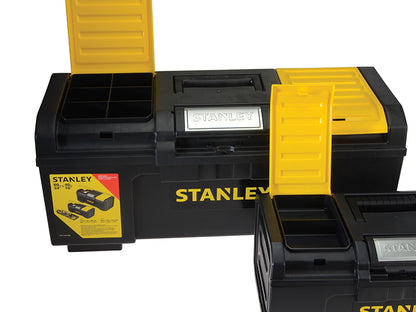 Stanley One Touch DIY Toolbox 2 Pack 1 x 41cm 16in & 1 x 60cm 24in STA171184